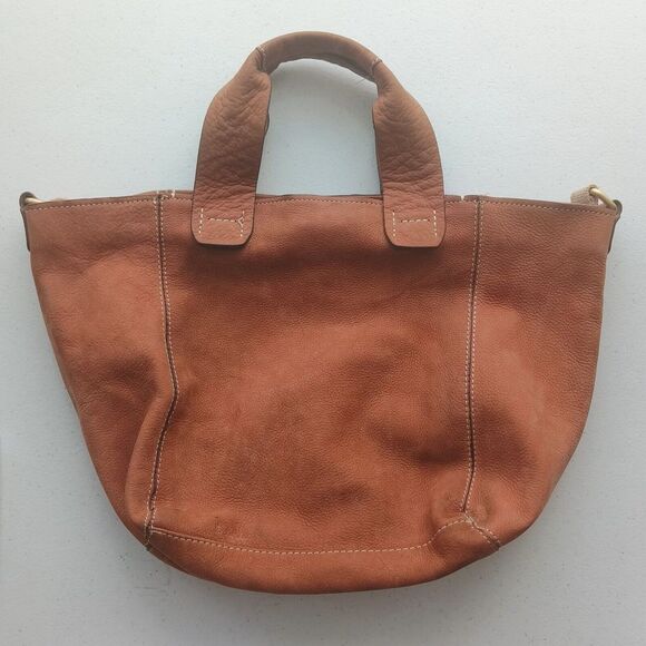 Gap established 1969 Brown leather shoulder bag‎ Large casual woman Y2K